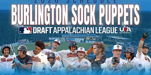 Burlington Sock Puppets at Greeneville Flyboys at Pioneer Park - Greeneville