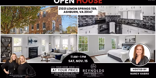 Open House at 21031 Lemon Springs Ter, Ashburn, VA 20147
