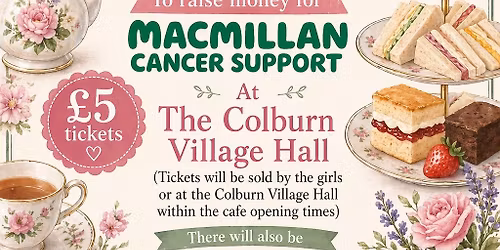 Macmillan afternoon tea \u2615\ufe0f\ud83c\udf70 