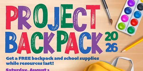 Project Backpack Back-to-School Supply Drive