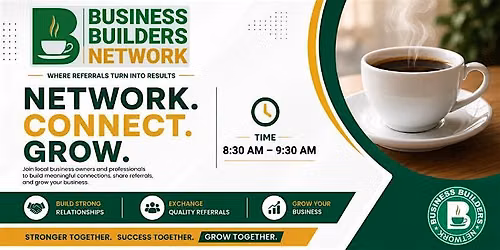 Business Builders Networking Meeting @ Eggs Up Grill August 25th-8:30am