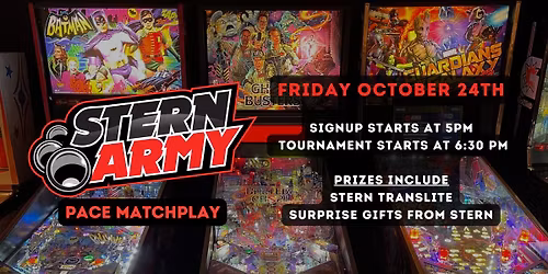 Stern Army Pace Matchplay at the RPC - October 2025