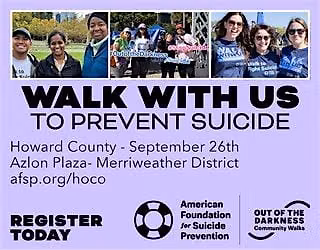 Out of the Darkness Howard County Community Walk