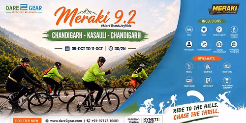 Dare2Gear Meraki: Chandigarh- Kasauli-Chandigarh