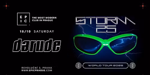 DARUDE pres. STORM 25 \u2192 EPIC Prague