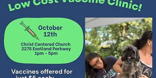 Low Cost Pet Vaccine Clinic