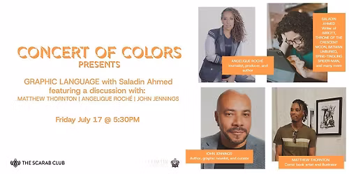 GRAPHIC LANGUAGE - Saladin Ahmed  + Panel Discussion