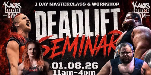 Deadlift Seminar - Dean Evans Rhianon Lovelace 