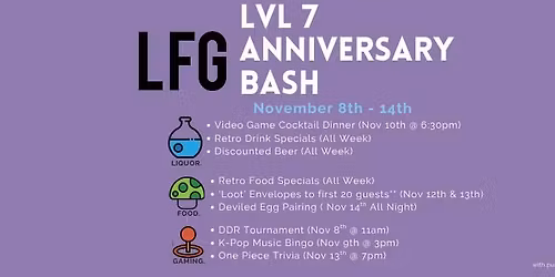 LVL 7 Anniversary Bash!!