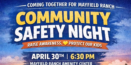  \ud83d\udea8 Save the Date: Community Safety Night \ud83d\udea8
