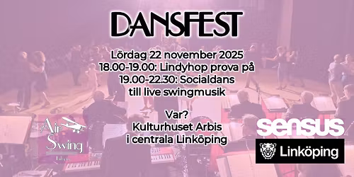 Dansfest inkl. lindyhop prova p\u00e5