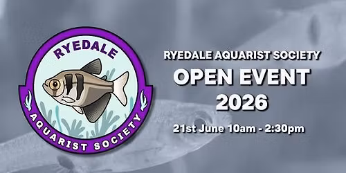 Ryedale Aquarist Society Open Event