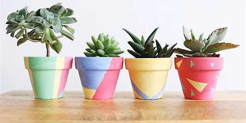 Summer Community Art Workshop: Pot Decorating