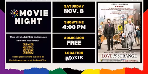 GLO Movie Night: Love is Strange (2014)
