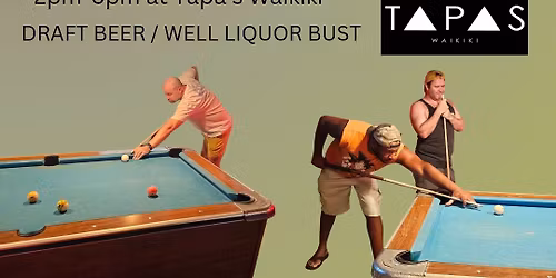 The Aloha Bears Monthly Pool Tournament | Draft Beer \/ Well Liquor Bust