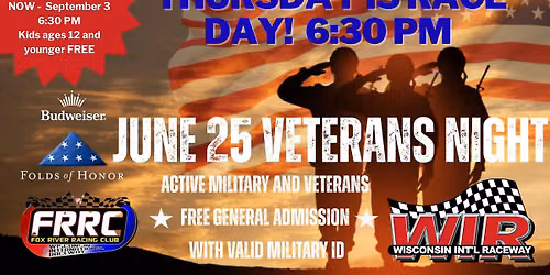 ACTIVE MILITARY & VETERANS NIGHT AT THE RACES