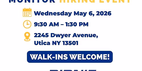 Birnie Bus Services Hiring Event Utica NY