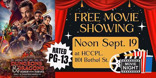 Free Movie Showing -- "Dungeons and Dragons" 