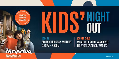 Kid's Night Out \u2013 Monthly Drop-off Program