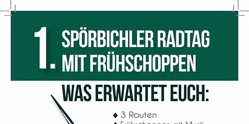 1.Sp\u00f6rbichler Radtag mit Fr\u00fchschoppen