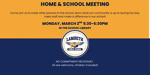 Home & School Meeting - MARCH