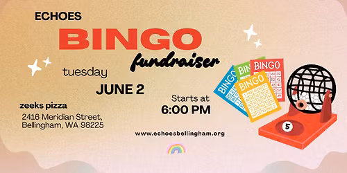 Echoes BINGO Fundraiser at Zeeks Pizza!