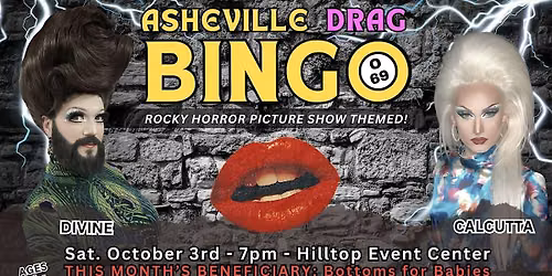 Asheville Drag Bingo: Rock Horror Theme!