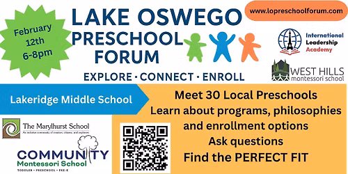 Lake Oswego Preschool Forum