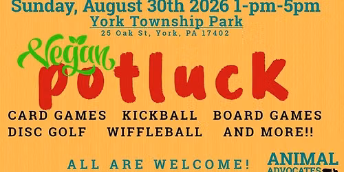 2026 Central PA Vegan Potluck Picnic