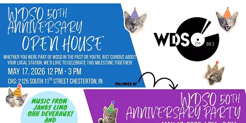 WDSO's 50th Anniversary PARTY at the MOOSE LODGE 