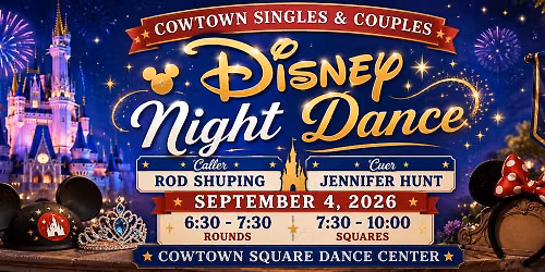 Disney Night Square Dance \/ Rod Shuping &  Jennifer Hunt
