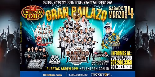 BANDA RANCHO VIEJO DE BENNY CAMACHO, & MAS