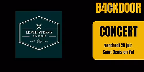 CONCERT BACKDOOR - F\u00eate de la Musique - Le P'tit Saint Denis
