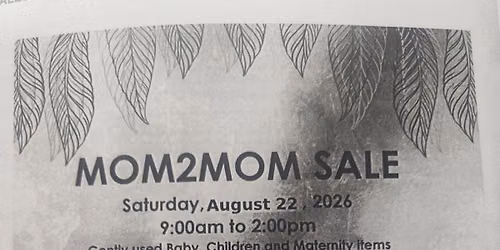 Mom 2 Mom Sale