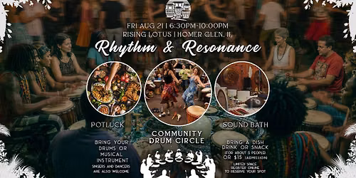 Rhythm & Resonance: Community Drum Circle, Potluck & Sound Healing