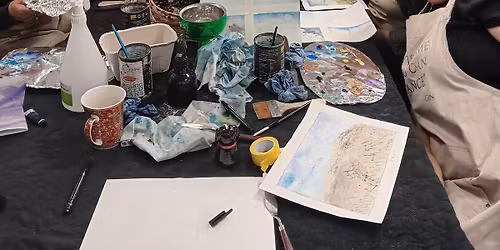 Monthly art class- Creative Adventures for Adults, and children at The Old Sorting Office, Holywell.