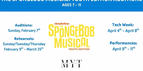 The Spongebob Musical: Youth Edition Auditions