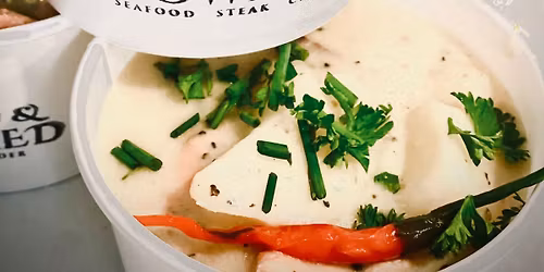 Just Treats, no tricks! Free Chowder Friday!