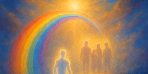 Rainbow Bridge Night with spirit