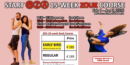 START BZA Zouk Courses - All levels