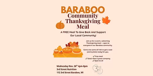 Baraboo Community Thanksgiving Meal