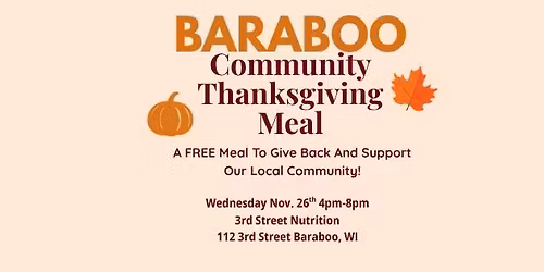 Baraboo Community Thanksgiving Meal