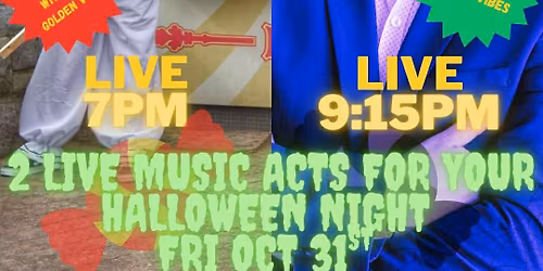 Double act for this year Halloween \ud83c\udf83 Friday 31st 7.00
