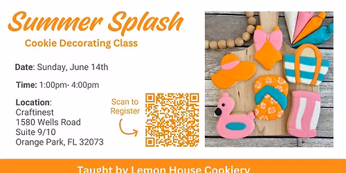 Summer Splash Cookie Decorating Class