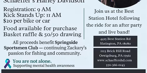 3rd Annual Zackary Stokes Memorial Ride
