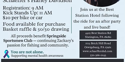 3rd Annual Zackary Stokes Memorial Ride