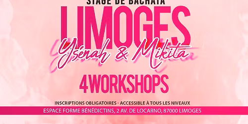 Stage Bachata Limoges - Ys\u00e9nah & Mikita - 4\u00e8me \u00e9dition