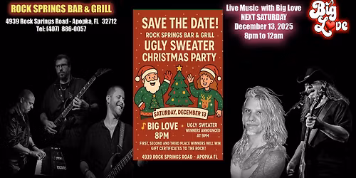 BIG LOVE | Debut at ROCK SPRINGS BAR & GRILL - Apopka