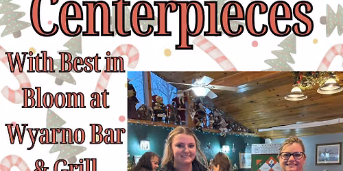 Wood Box Centerpieces at Wyarno Bar & Grill