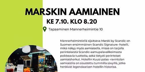 Marskin aamiainen